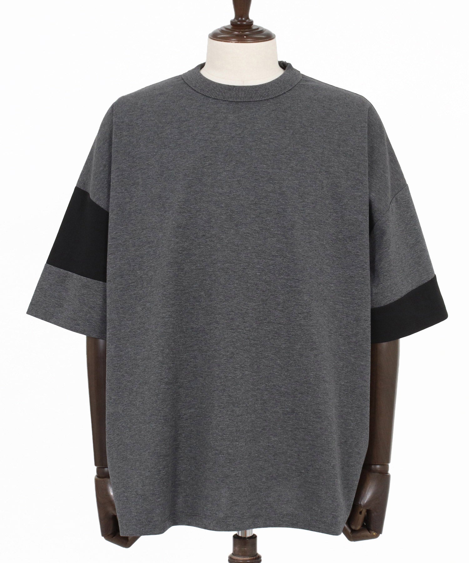 CAMBIO(カンビオ)】Asymmetry Switch Cut sew デザインTシャツ