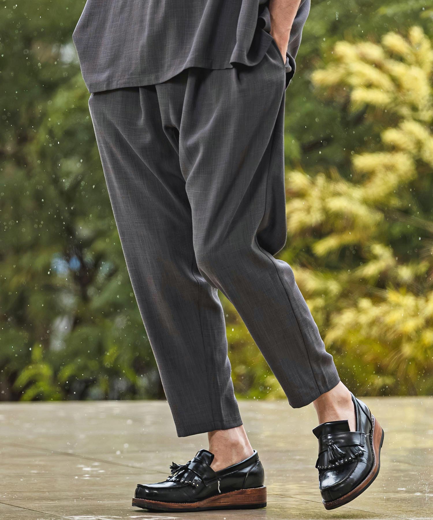 CAMBIO(カンビオ)】【予約販売6月上旬～中旬入荷】 Slub Oxford