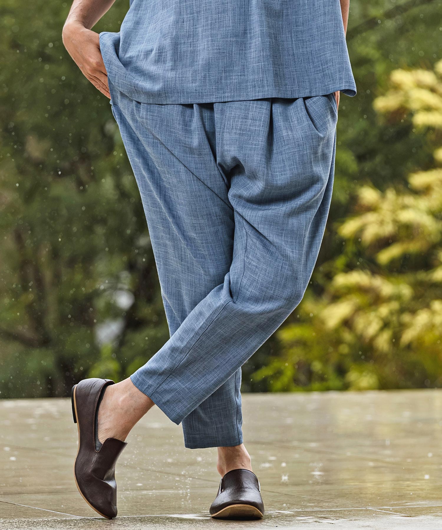 CAMBIO(カンビオ)】【予約販売6月上旬～中旬入荷】 Slub Oxford