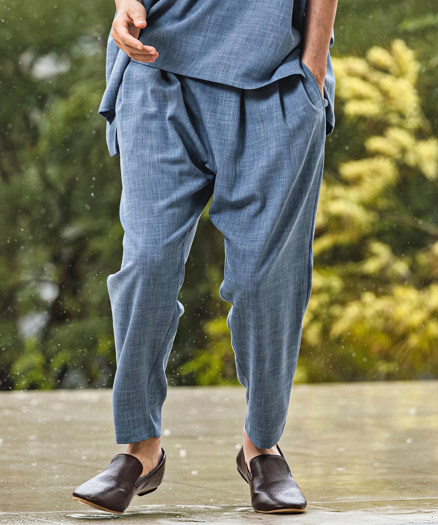 CAMBIO(カンビオ)】【予約販売6月上旬～中旬入荷】 Slub Oxford