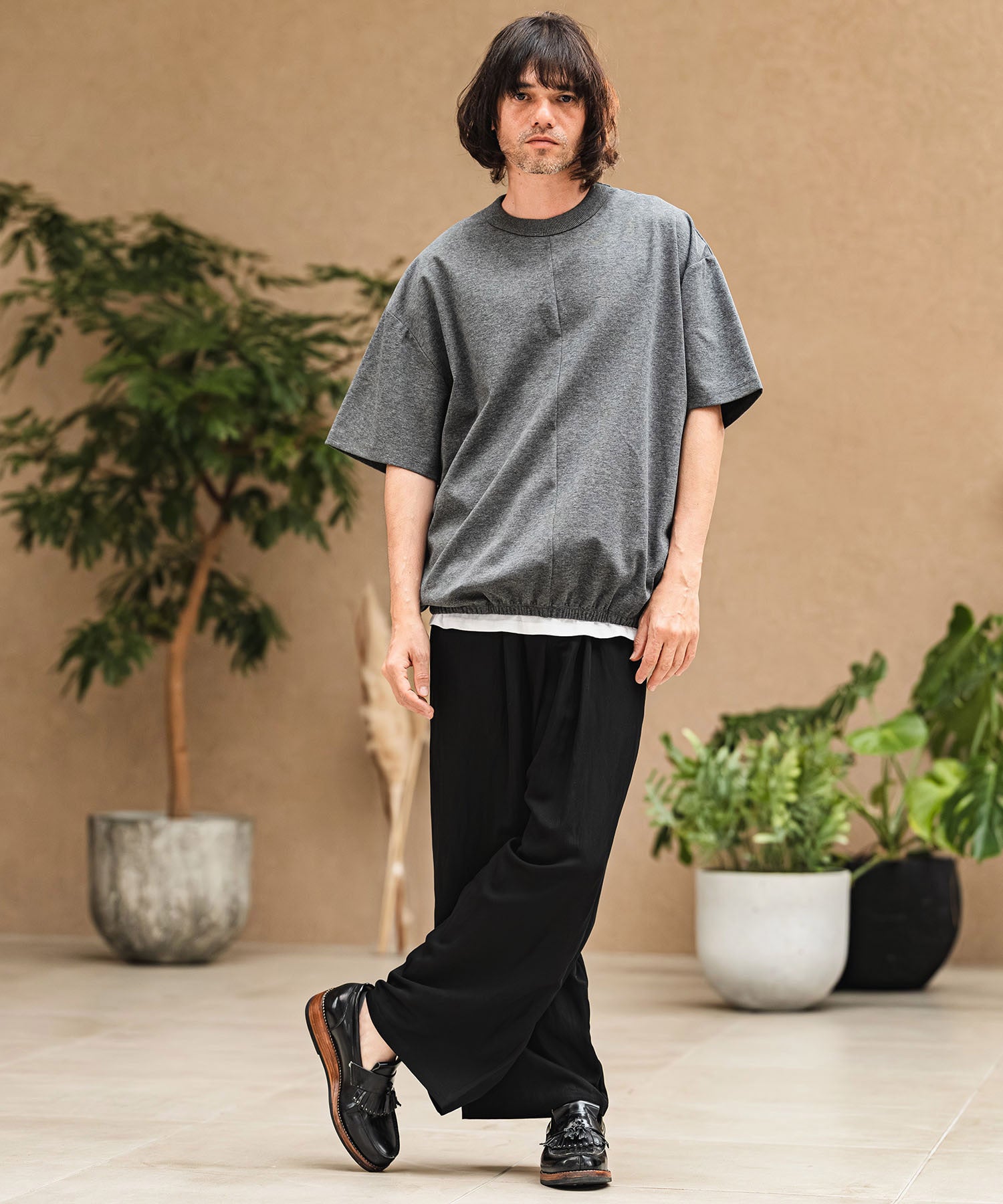 CAMBIO(カンビオ)】【予約販売5月下旬～6月上旬入荷】 Drape Wide