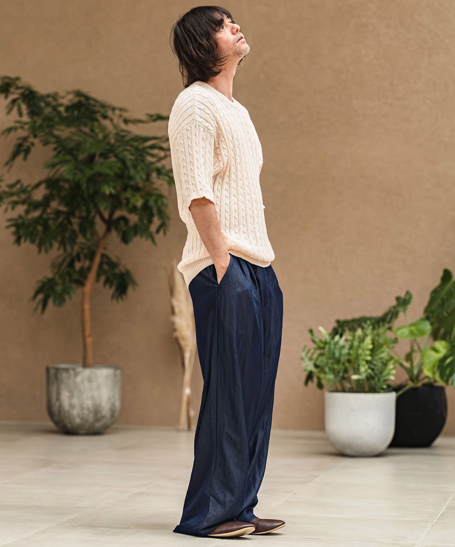 CAMBIO(カンビオ)】【予約販売5月下旬～6月上旬入荷】 Drape Wide