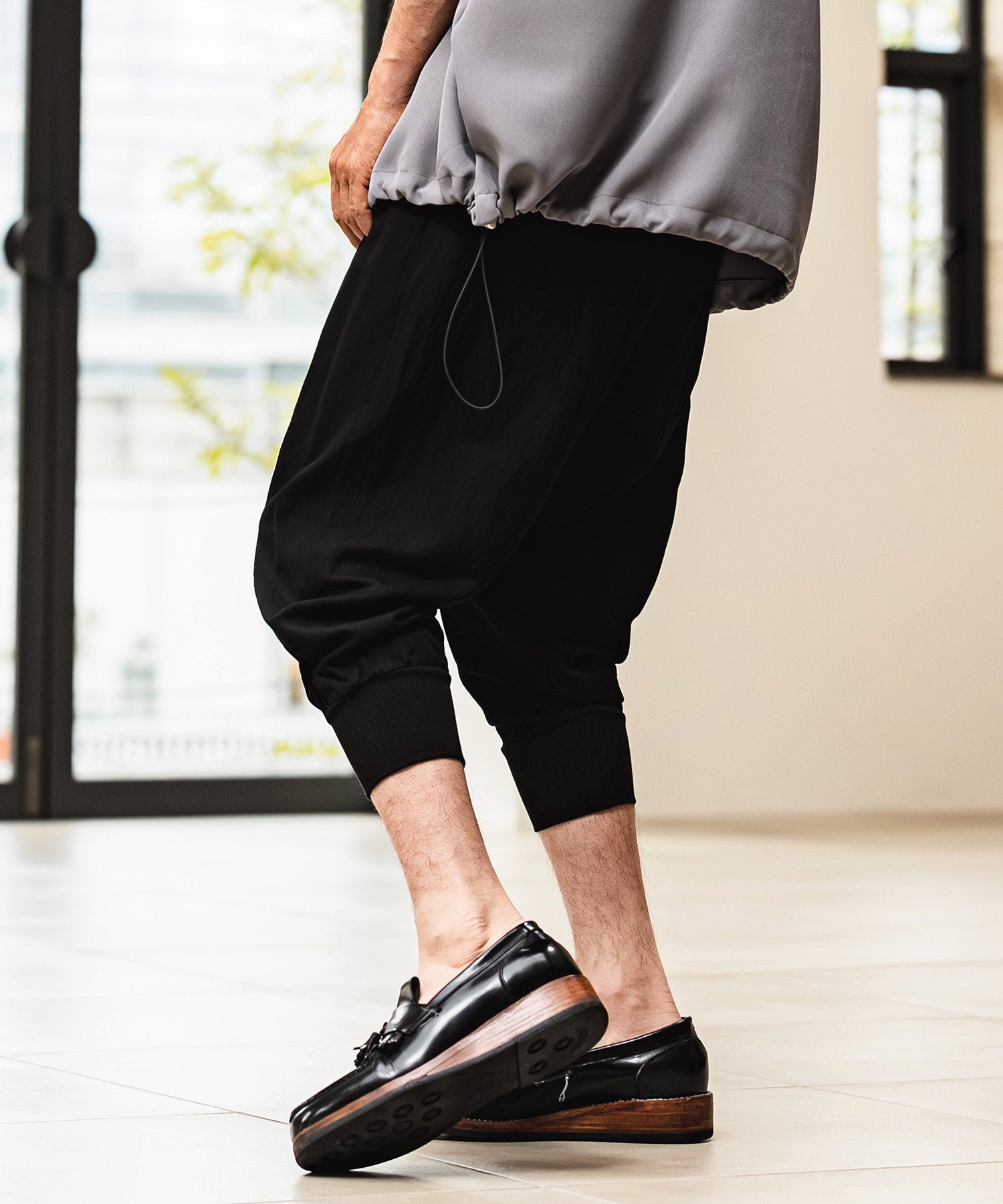 CAMBIO(カンビオ)】Sarouel Cropped Jogger Pants ジョガーパンツ