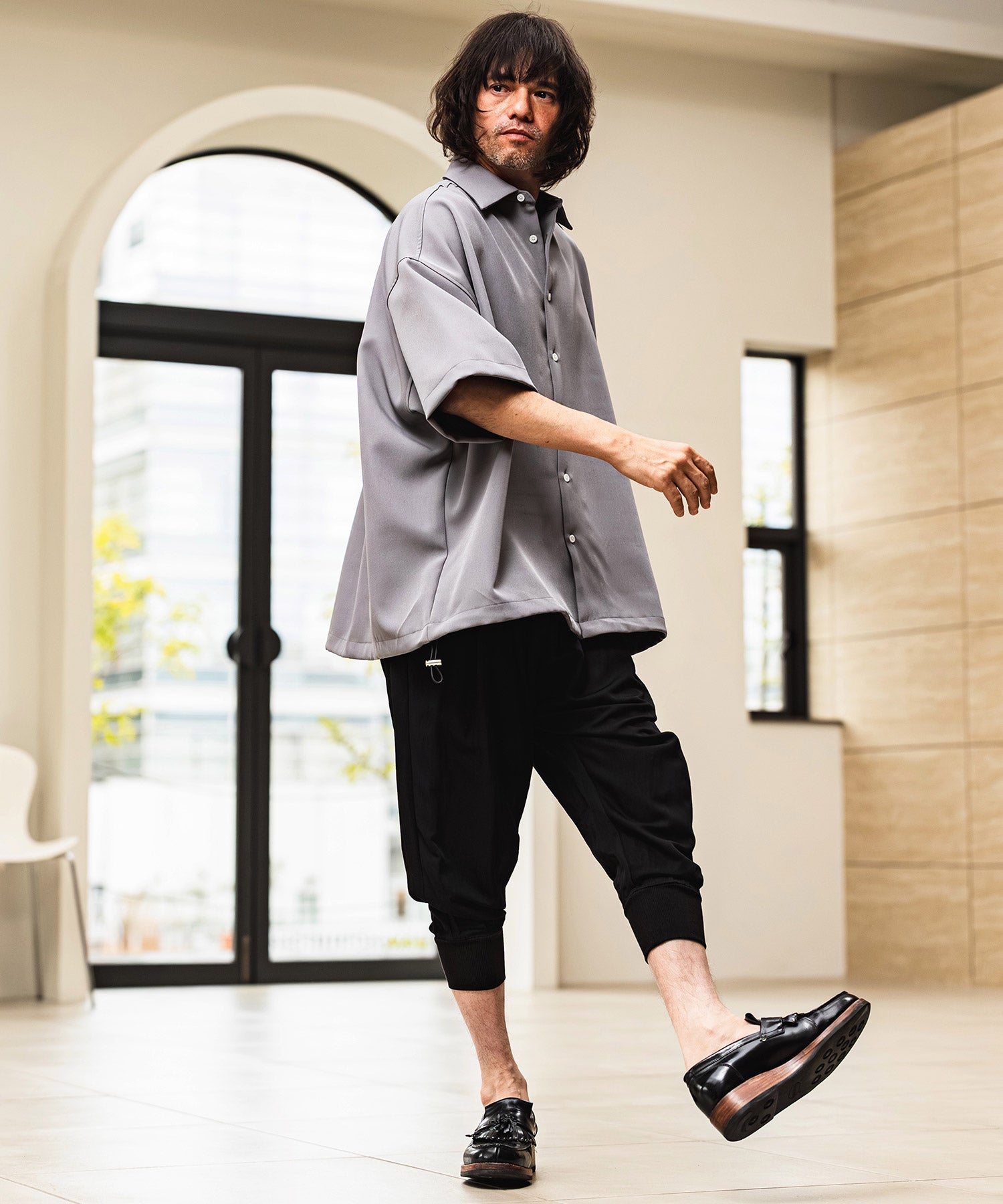 CAMBIO(カンビオ)】Sarouel Cropped Jogger Pants ジョガーパンツ