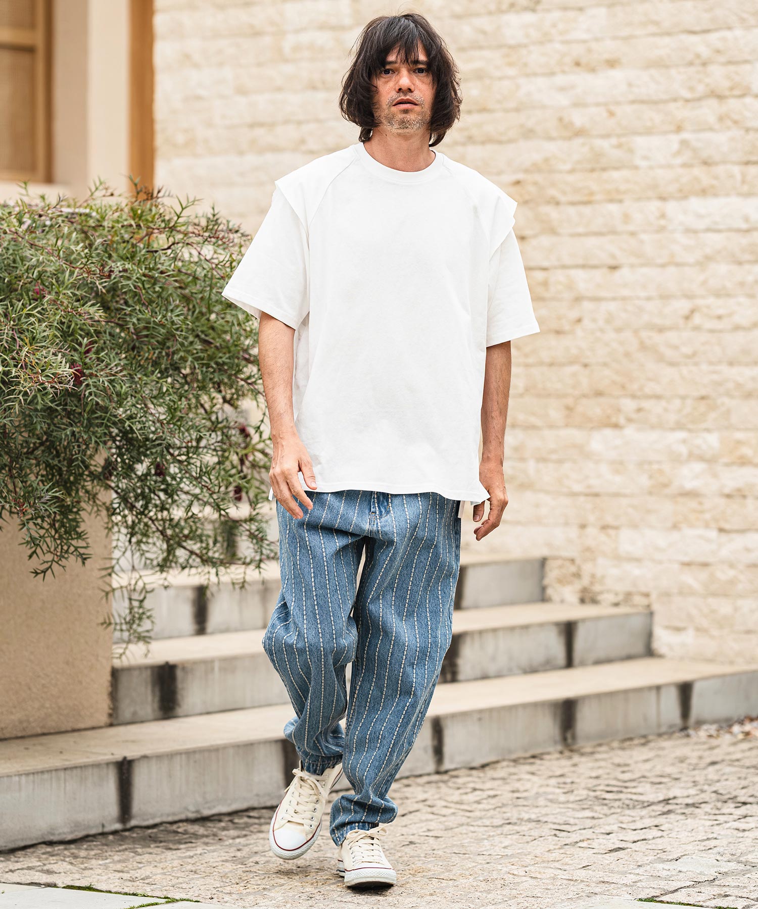 30%OFF【CAMBIO(カンビオ)】フェイクレイヤードTシャツ | CAMBIO カンビオ