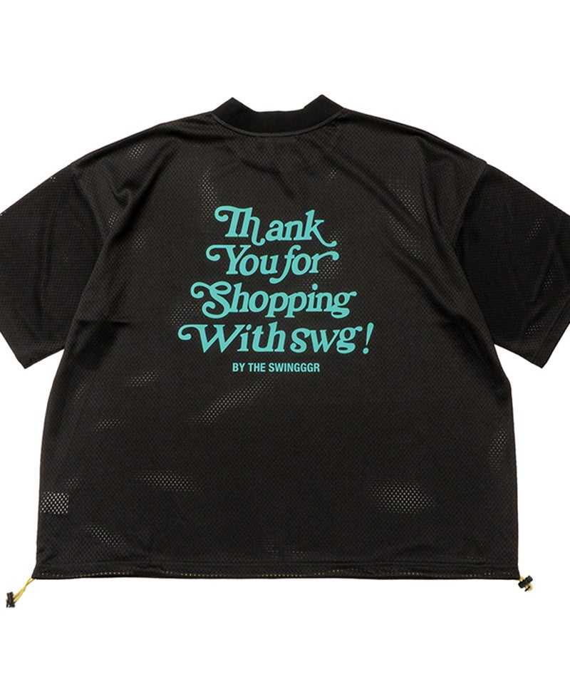 THE SWINGGGR(ザ・スウィンガー)】THANKS MESH MOCK TEE モックネックT