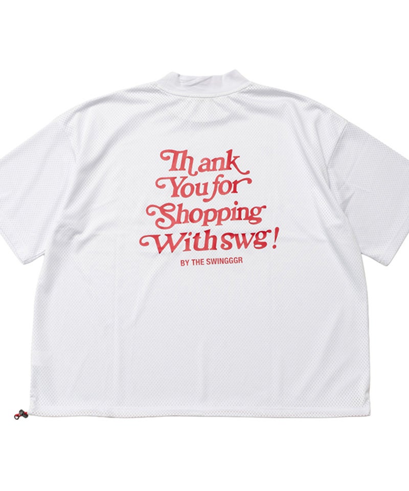 THE SWINGGGR(ザ・スウィンガー)】THANKS MESH MOCK TEE モックネックT