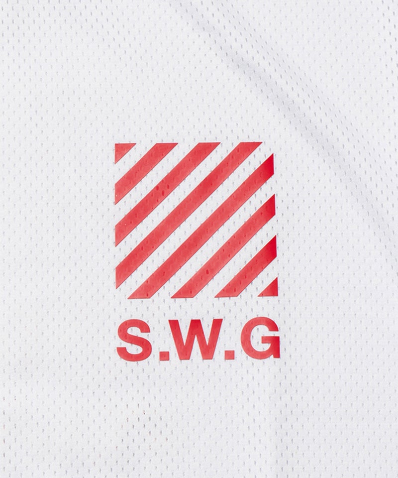 THE SWINGGGR(ザ・スウィンガー)】THANKS MESH MOCK TEE モックネックT