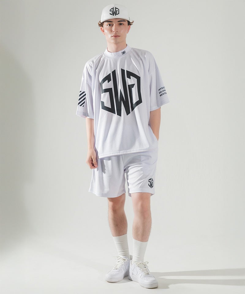 THE SWINGGGR アンダーシャツ THE SWINGGGR(ザ・スウィンガー)】SWG MESH MOCK TEE モックネックT