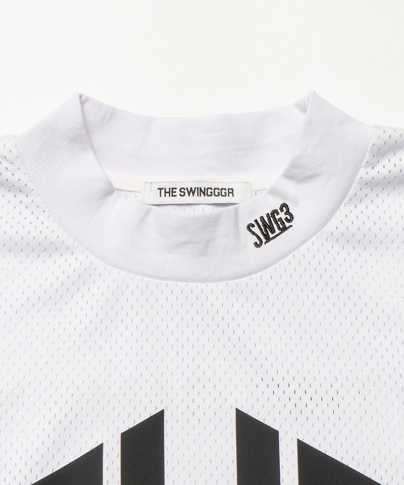 THE SWINGGGR(ザ・スウィンガー)】SWG MESH MOCK TEE モックネックT