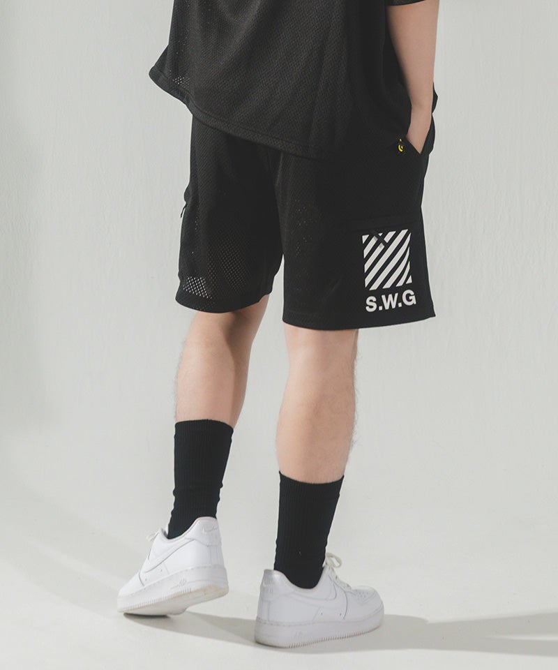 THE SWINGGGR(ザ・スウィンガー)】MESH SHORTS ショートパンツ(0126