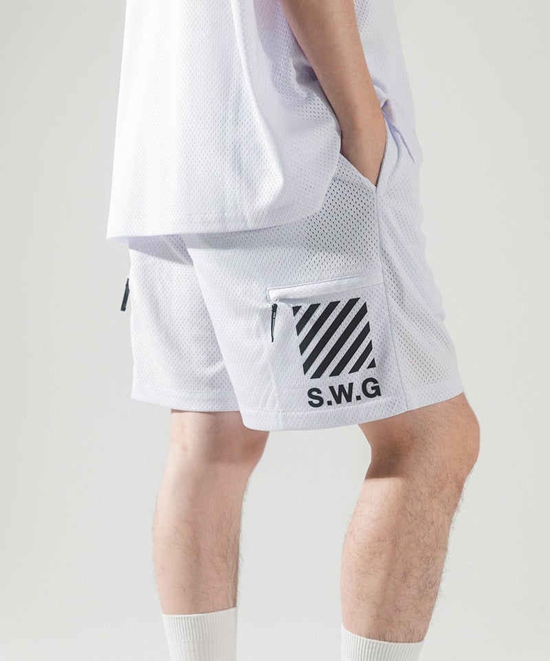 THE SWINGGGR(ザ・スウィンガー)】MESH SHORTS ショートパンツ(0126