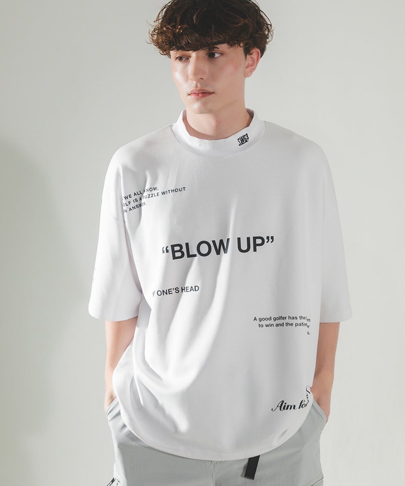 THE SWINGGGR(ザ・スウィンガー)】BLOW UP MOCK TEE モックネックT