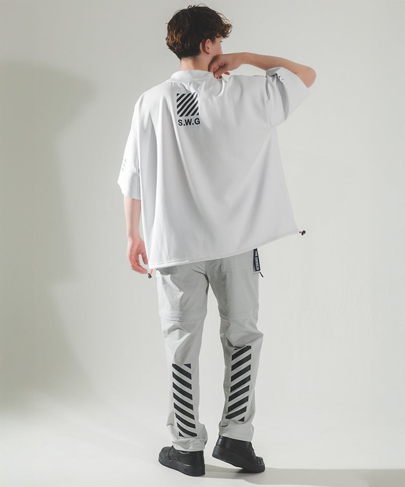 THE SWINGGGR ザ　スウィンガー　モックネック　半袖　長袖　セット THE SWINGGGR(ザ・スウィンガー)】BLOW UP MOCK TEE モックネックT