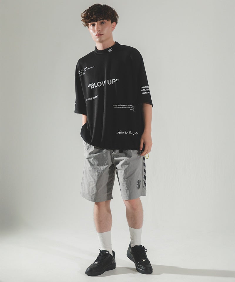 THE SWINGGGR(ザ・スウィンガー)】BLOW UP MOCK TEE モックネックT