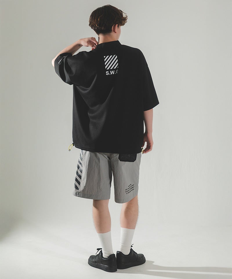 THE SWINGGGR(ザ・スウィンガー)】BLOW UP MOCK TEE モックネックT