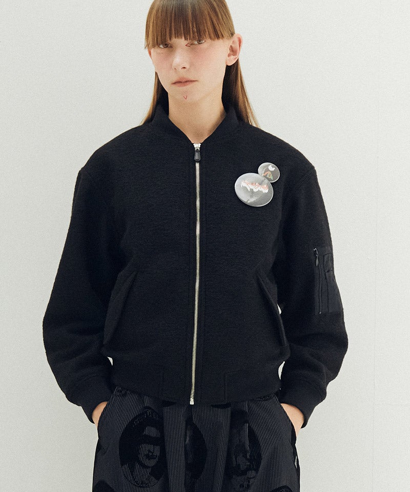 STOF(ストフ)】【予約販売10月中旬～下旬入荷】VSJQ Mix MA-1 Blouson