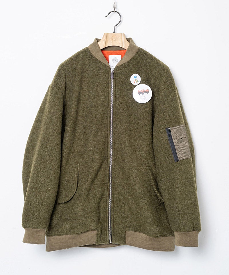 STOF(ストフ)】【予約販売10月中旬～下旬入荷】VSJQ Mix MA-1 Blouson 