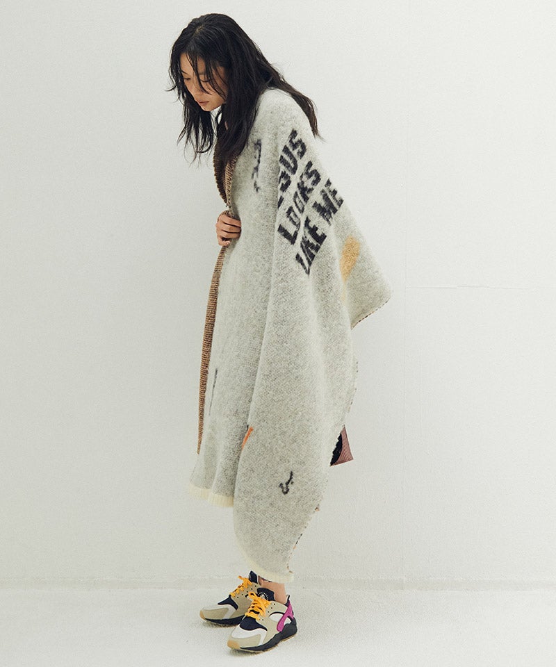 STOF(ストフ)】【予約販売9月中旬～下旬入荷】Alternative Knit Throw 