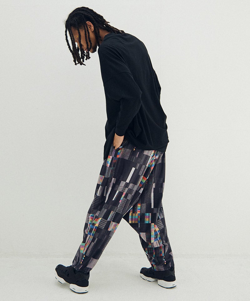 STOF(ストフ)】【予約販売8月中旬～下旬入荷】Glitchcheck Wide Pants