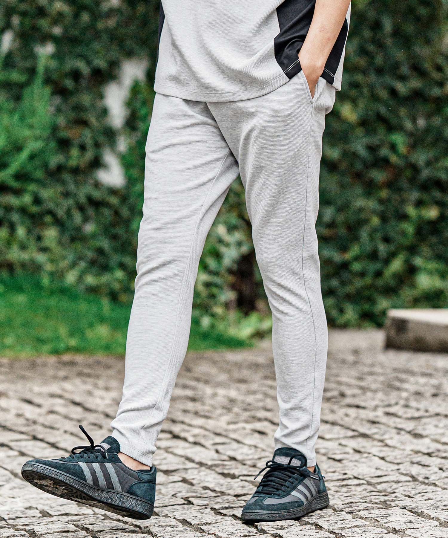 CAMBIO(カンビオ)】Ripple Span Tight Fit Pants タイトフィットパンツ