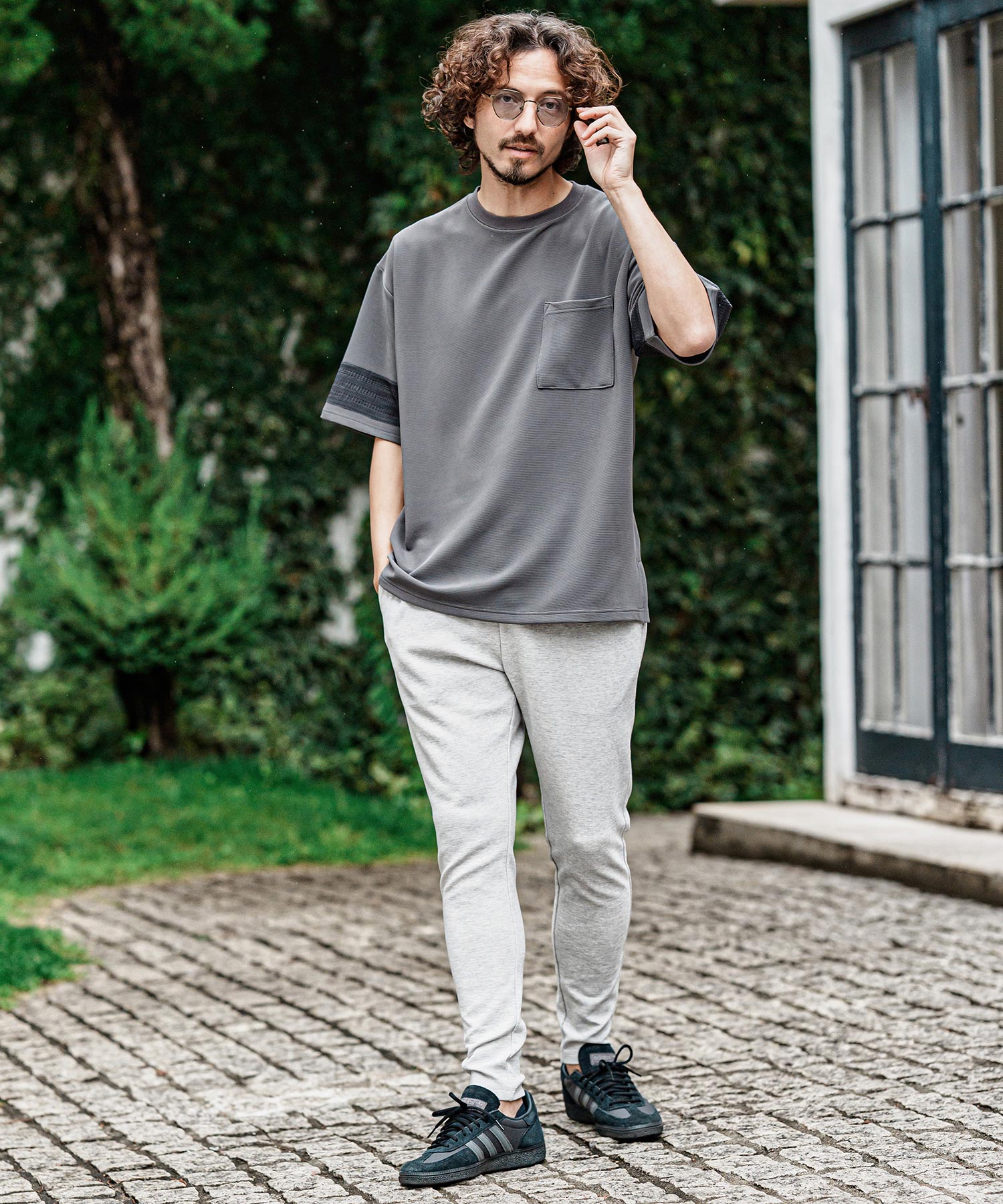 CAMBIO(カンビオ)】Ripple Span Tight Fit Pants タイトフィットパンツ