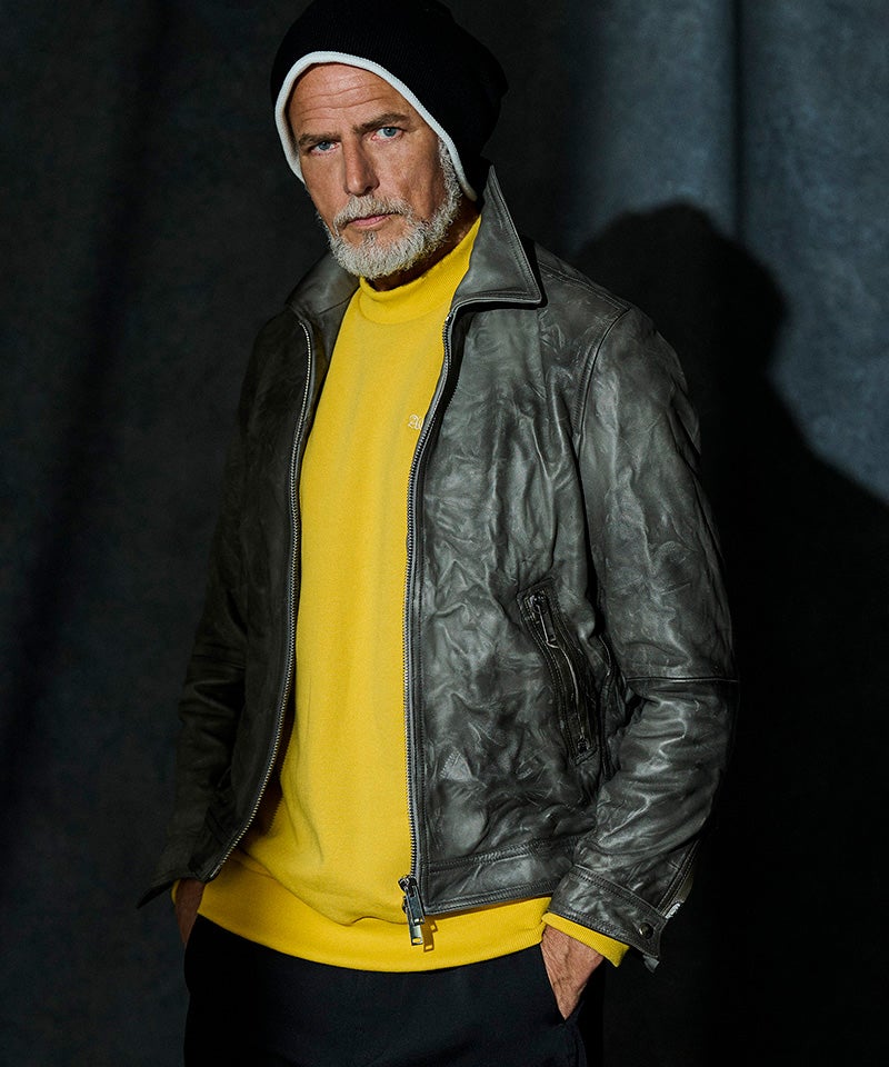 ACANTHUS(アカンサス)】【予約販売3月上旬～中旬入荷】 Leather Zip