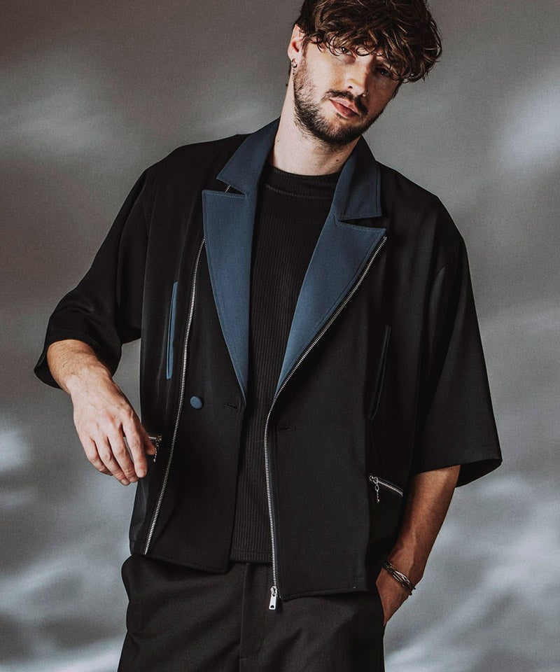 30%OFF【NO ID.(ノーアイディー)】ﾊｰﾌｽﾘｰﾌﾞﾗｲﾀﾞｰｽ1B-JKT ジャケット