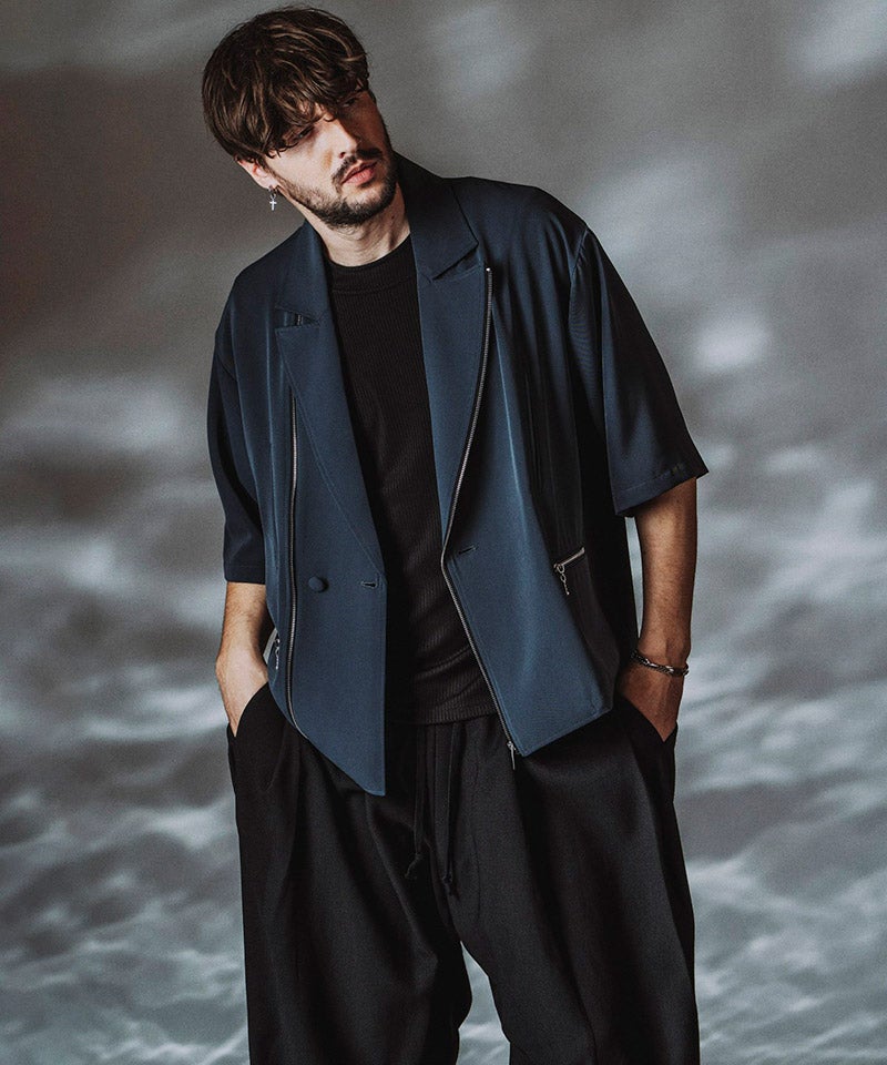 30%OFF【NO ID.(ノーアイディー)】ﾊｰﾌｽﾘｰﾌﾞﾗｲﾀﾞｰｽ1B-JKT ジャケット