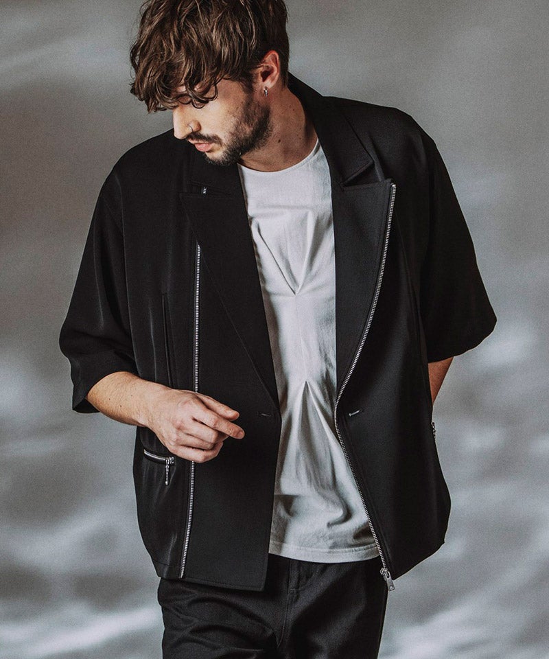 30%OFF【NO ID.(ノーアイディー)】ﾊｰﾌｽﾘｰﾌﾞﾗｲﾀﾞｰｽ1B-JKT ジャケット