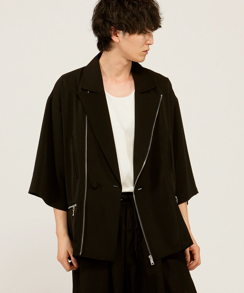 30%OFF【NO ID.(ノーアイディー)】ﾊｰﾌｽﾘｰﾌﾞﾗｲﾀﾞｰｽ1B-JKT ジャケット 