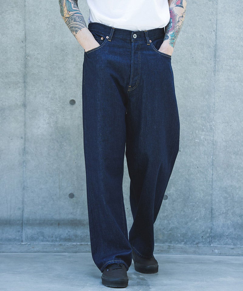 MROLIVE(ミスターオリーブ)】10oz NATURAL SLUB DENIM - WIDE STRIGHT