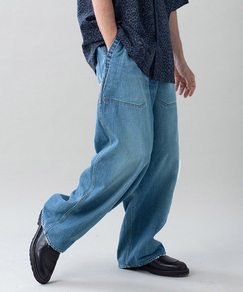 72:Indigo×金茶ステッチ淡