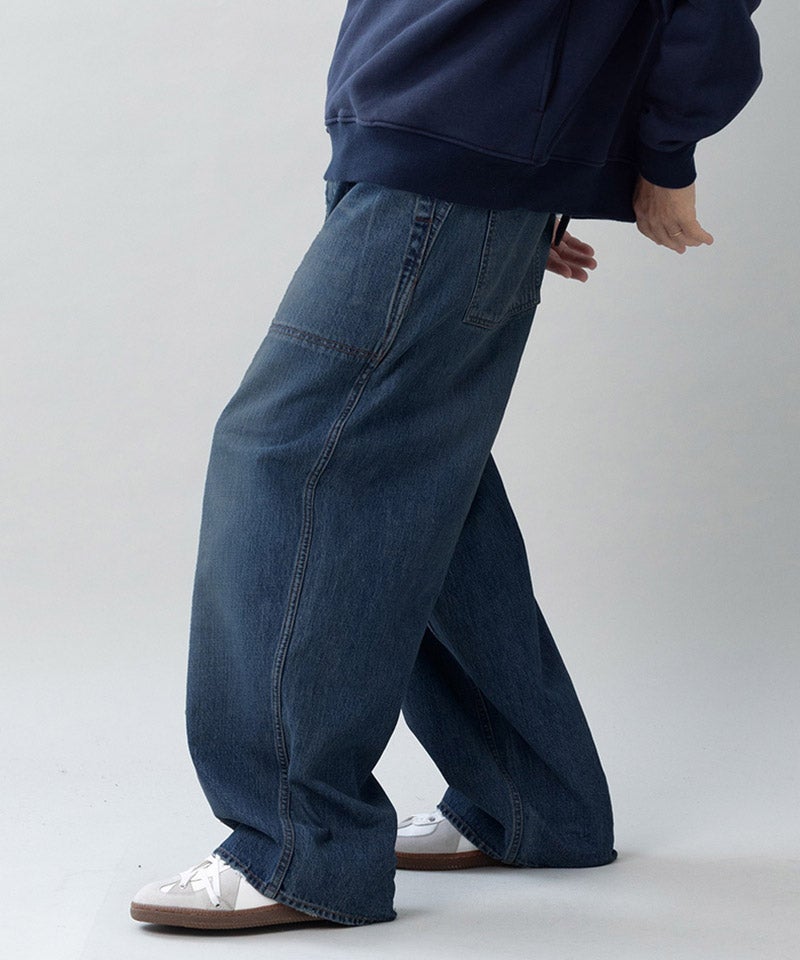 76:Indigo×金茶ステッチ濃