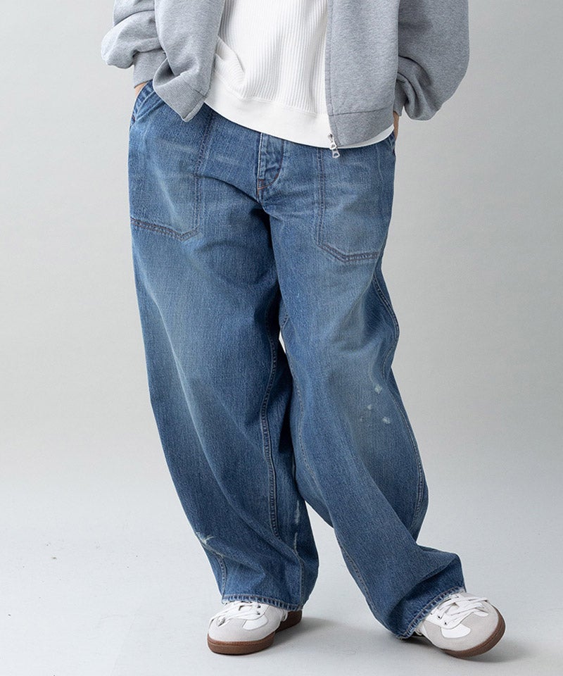 72:Indigo×金茶ステッチ淡