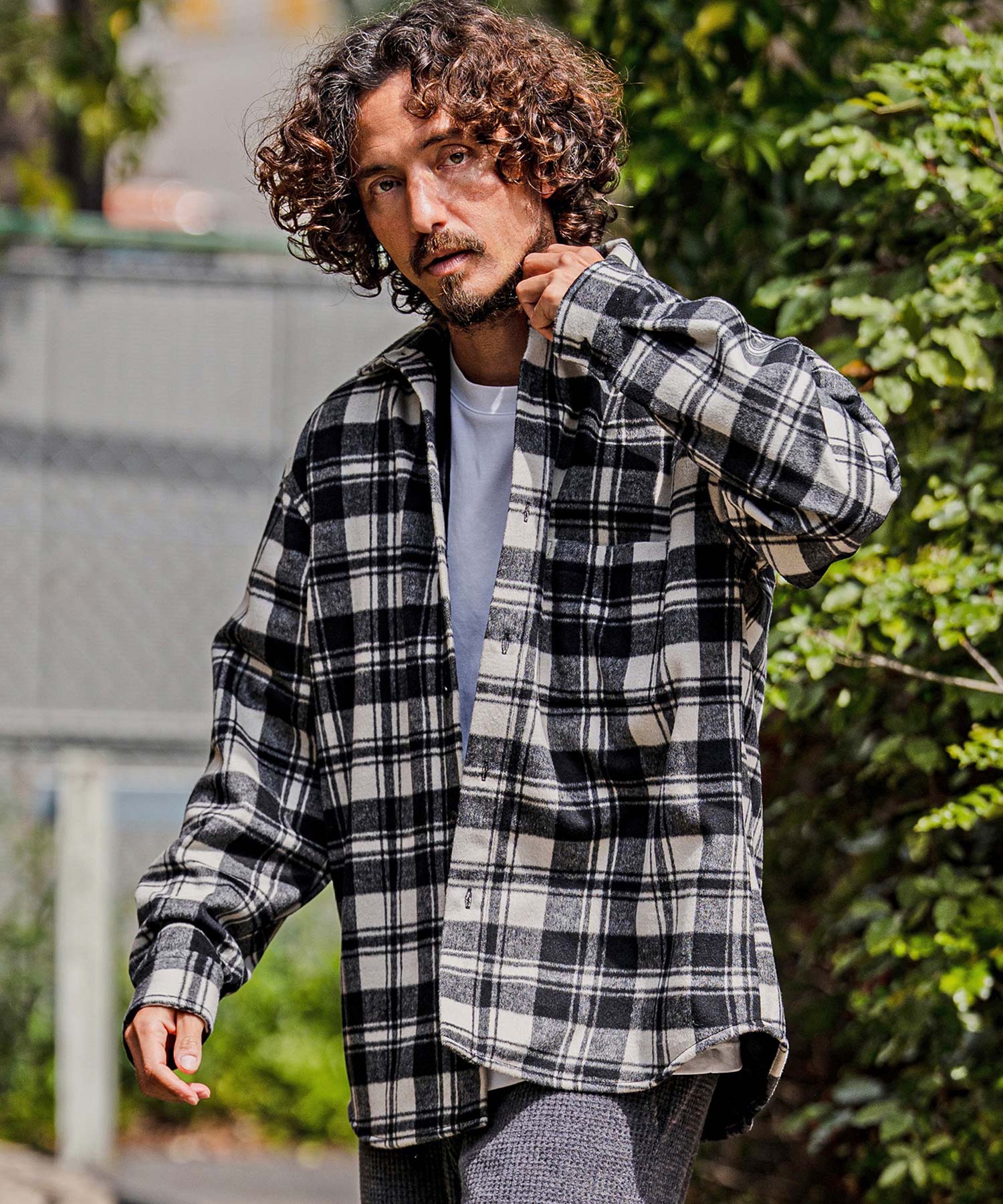 CAMBIO(カンビオ)】【予約販売10月中旬～下旬入荷】裏ボアチェック