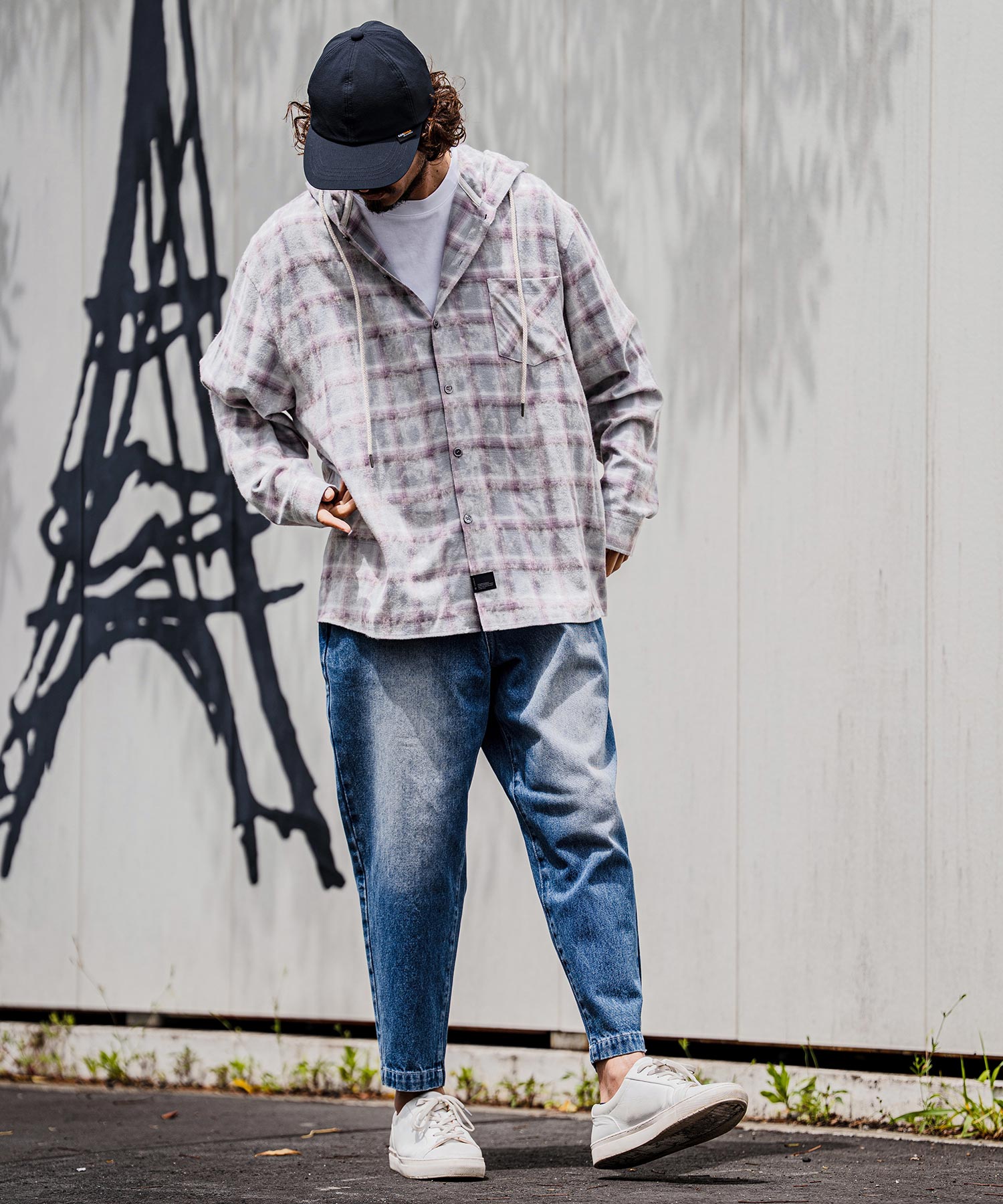 CAMBIO(カンビオ)】【予約販売9月中旬～下旬入荷】Bleached Hooded