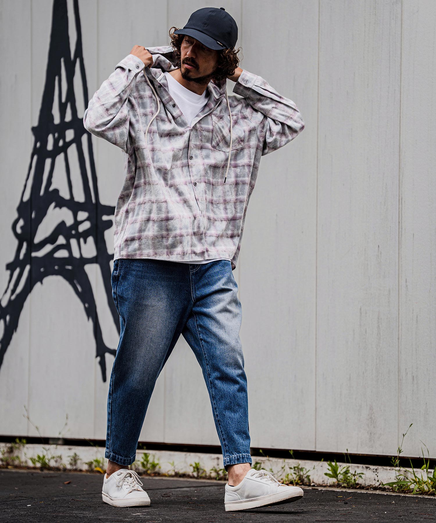 CAMBIO(カンビオ)】【予約販売9月中旬～下旬入荷】Bleached Hooded