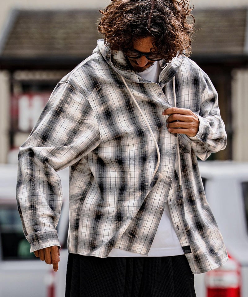 CAMBIO(カンビオ)】【予約販売9月中旬～下旬入荷】Bleached Hooded 