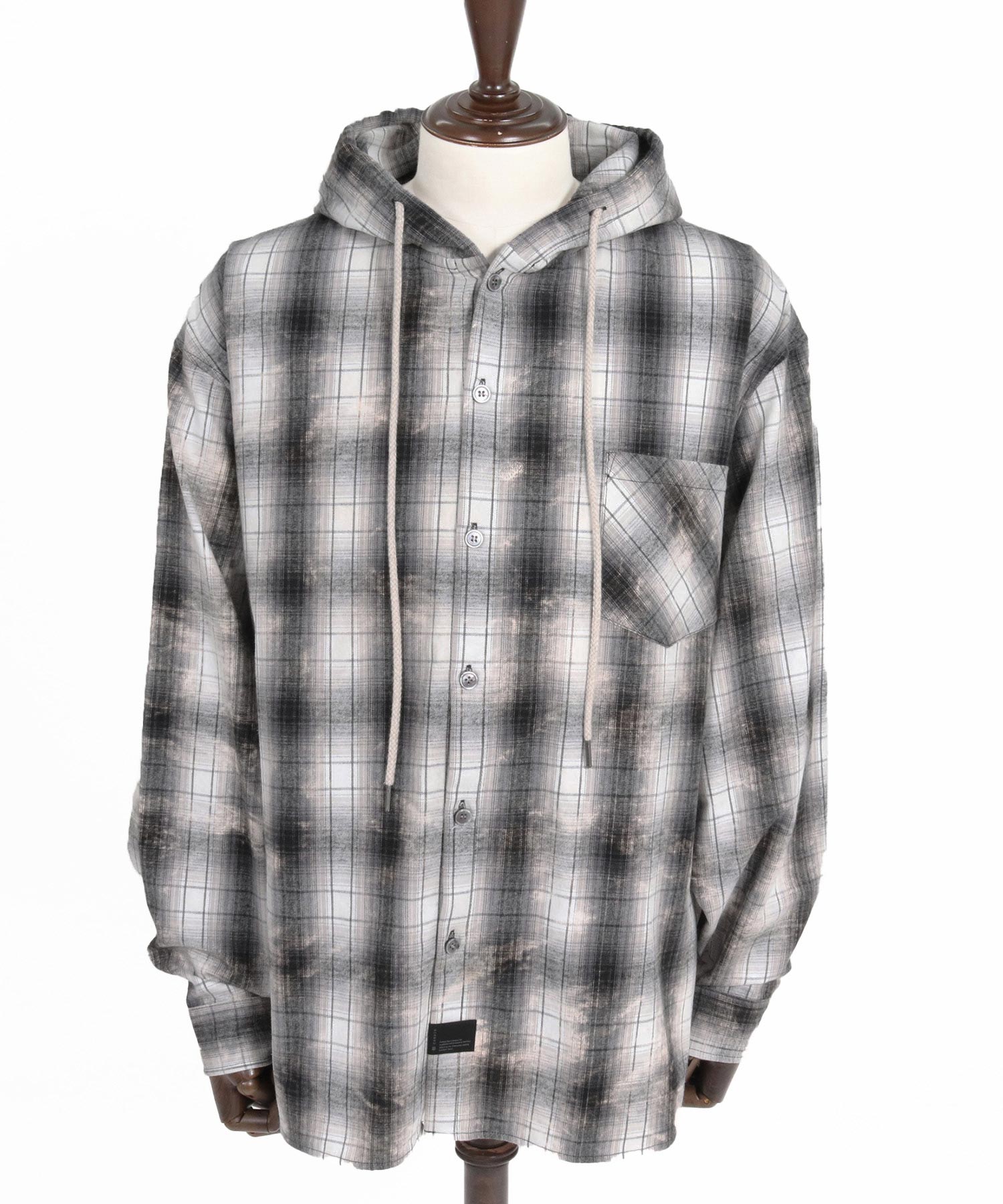 CAMBIO(カンビオ)】【予約販売9月中旬～下旬入荷】Bleached Hooded