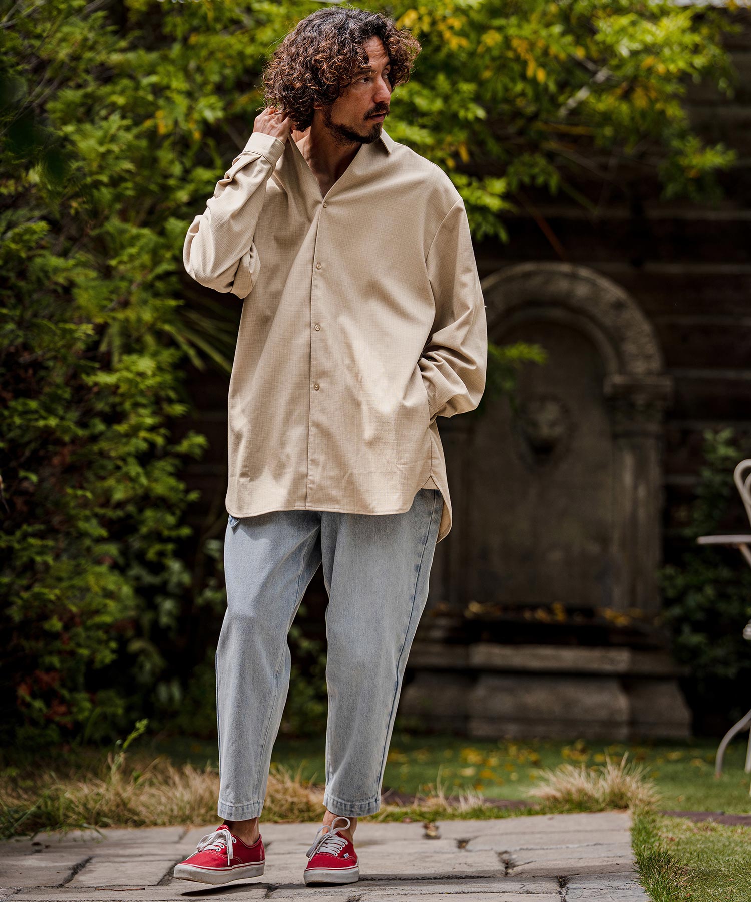 CAMBIO(カンビオ)】【予約販売8月上旬～中旬入荷】Slub Yarn Monogram