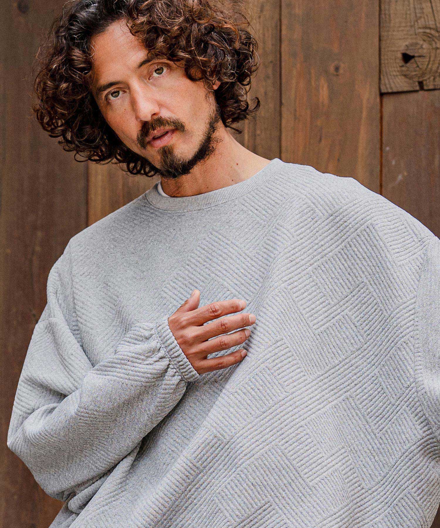 CAMBIO(カンビオ)】Cotton Flexiguard Chenille Long Sleeve Tee