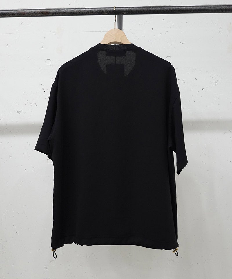 CULLNI(クルニ)】Dry Stretch Cloth Drawstring Short Sleeve Pullover