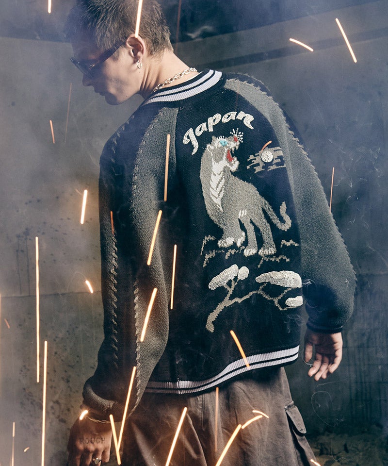 glamb(グラム)】【予約販売10月下旬～11月上旬入荷】Peace Tiger Knit