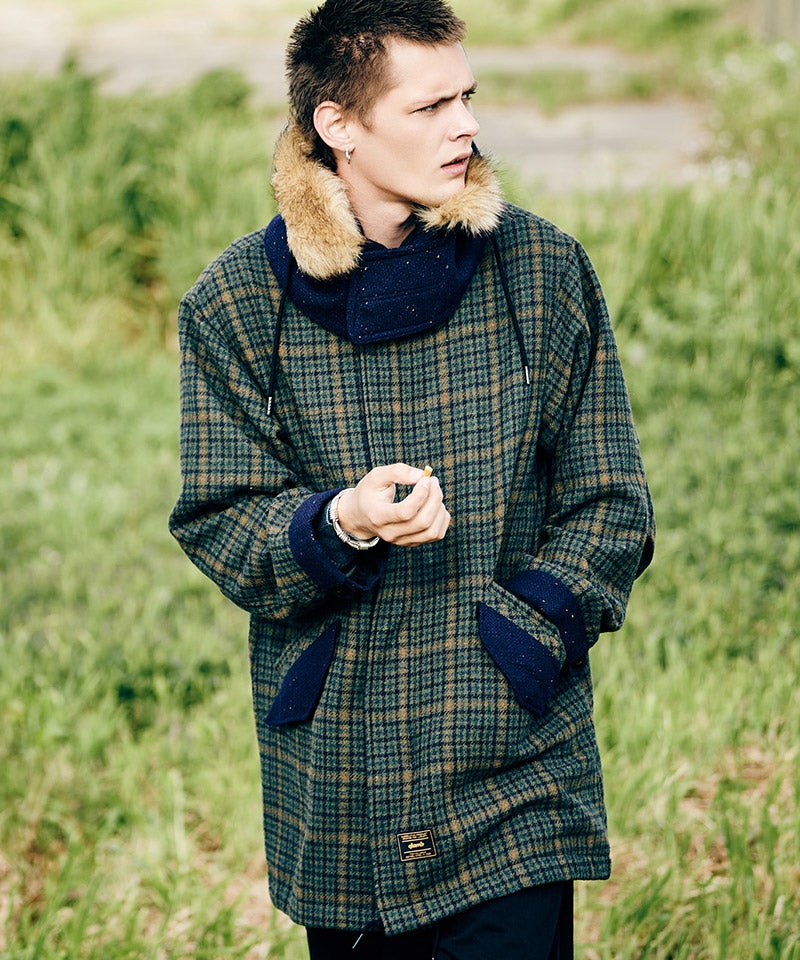 glamb(グラム)】High Neck Mods Coat ハイネックモッズコート(GB0326