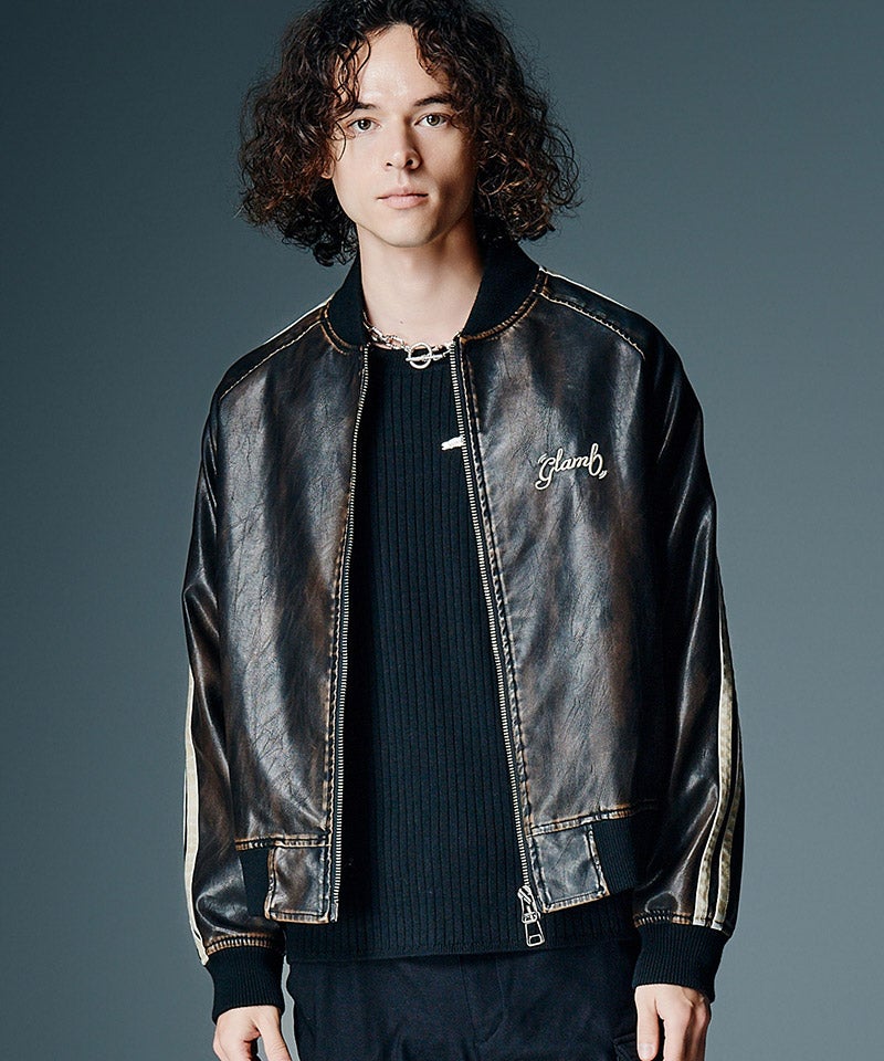 glamb(グラム)】【予約販売10月中旬～下旬入荷】Fade Leather Track