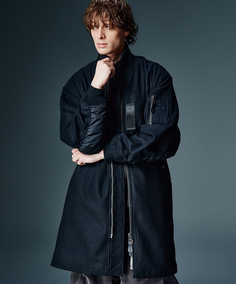 glamb(グラム)】【予約販売10月上旬～中旬入荷】Melton MA-1 Coat