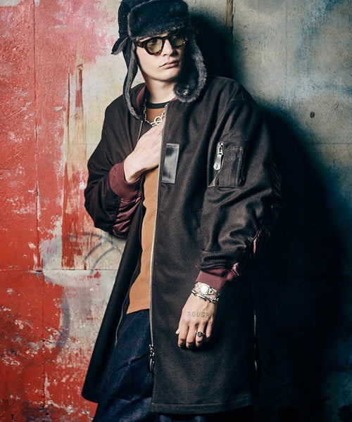 glamb(グラム)】【予約販売10月上旬～中旬入荷】Melton MA-1 Coat 