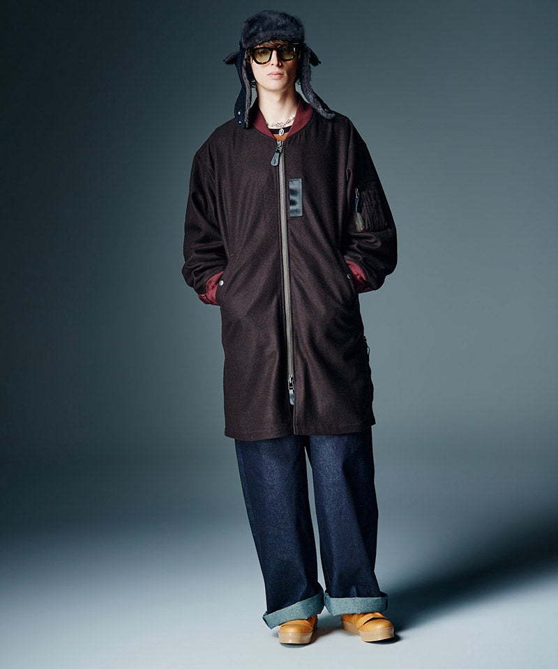 glamb(グラム)】【予約販売10月上旬～中旬入荷】Melton MA-1 Coat