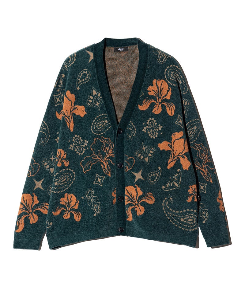 【もりもり】glamb 花柄 カーディガン M glamb(グラム)】【予約販売9月下旬～10月上旬入荷】Flower Paisley